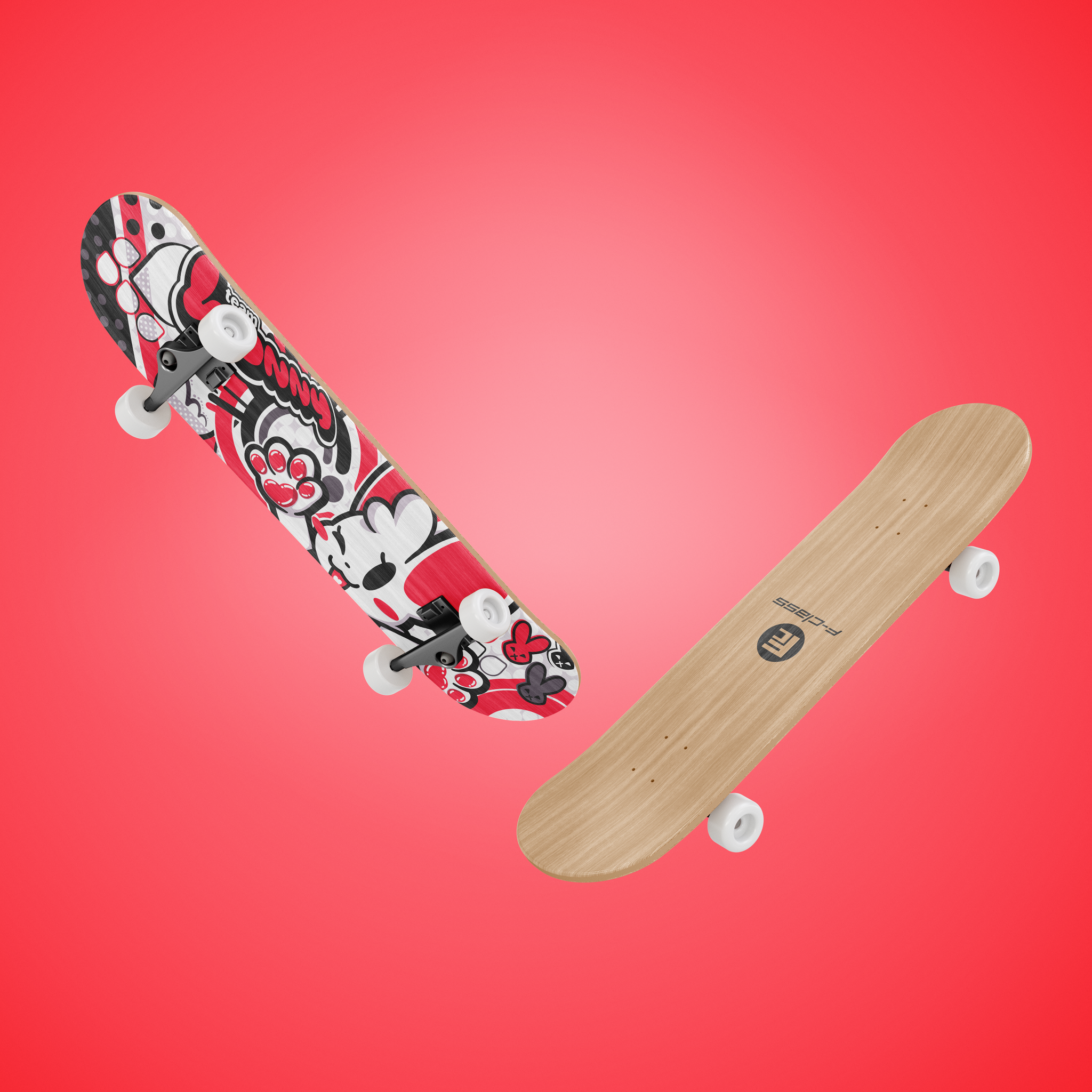 Team Bunny Skateboard Deck