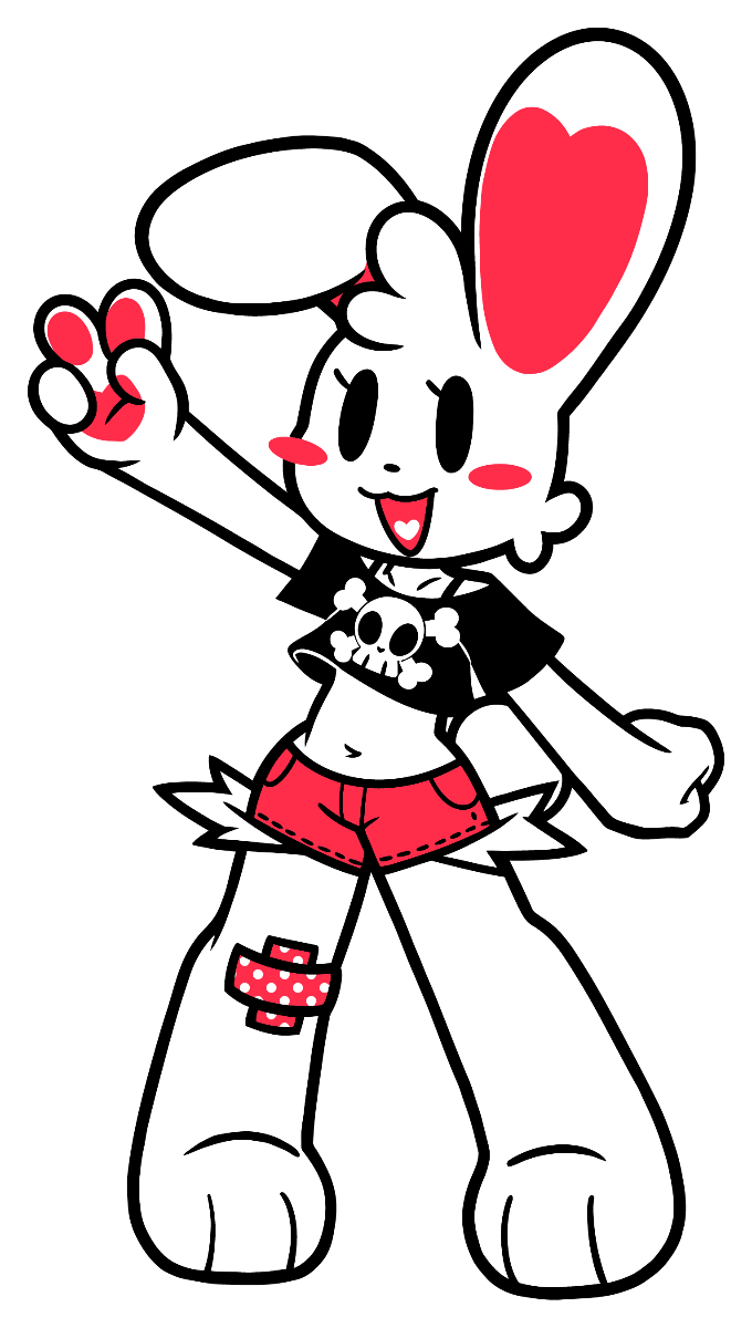 Bunny Sticker - Zoey Stand